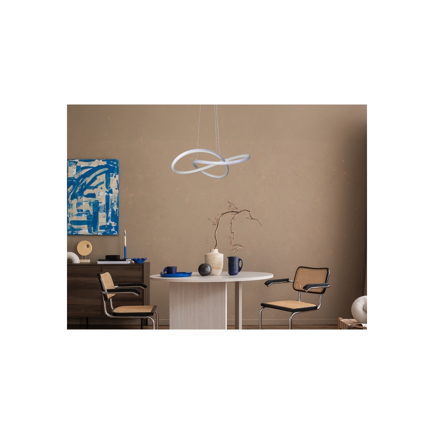 LED-himmennettävä riippuvalaisin vaijerilla LED/65W/230V 3000-6500K halkaisija 49 cm + kaukosäädin