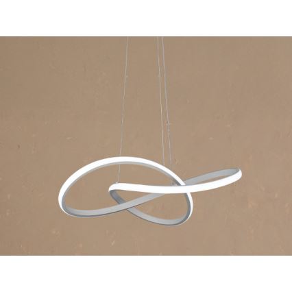 LED-himmennettävä riippuvalaisin vaijerilla LED/65W/230V 3000-6500K halkaisija 49 cm + kaukosäädin