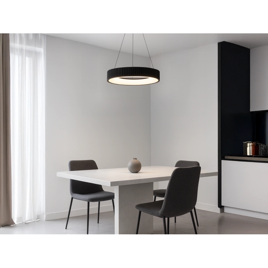 LED-himmennettävä riippuvalaisin vaijerilla LED/75W/230V 3000-6500K Ø 49 cm + kaukosäädin