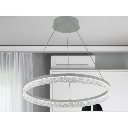 Himennettävä LED-riippuvalaisin vaijerilla ALIANZ LED/60W/230V 3000–6000 K, halkaisija 80 cm + kaukosäädin