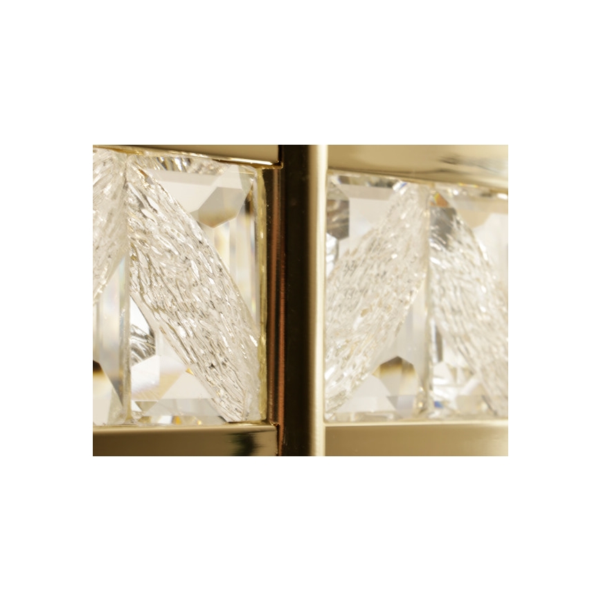 LED-himmennettävä kristallikruunu vaijerilla ENRIQUE LED/55W//230V 3000-6000K halkaisija 80 cm + kaukosäädin