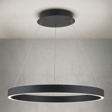 LED-himmennettävä riippuvalaisin vaijerilla KOLK LED/60W/230V 2700/3000/4000K halkaisija 60 cm musta