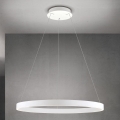 LED-himmennettävä riippuvalaisin vaijerilla KOLK LED/80W/230V 2700/3000/4000K, halkaisija 80 cm, valkoinen