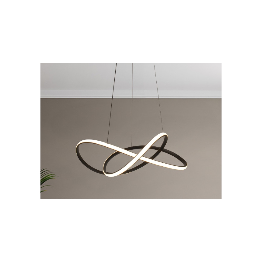 LED-himmennettävä riippuvalaisin vaijerilla LED/85W/230V 3000–6500K Ø 60 cm + kaukosäädin