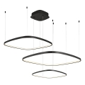 LED-himmennettävä riippuvalaisin vaijerilla LORENZO LED/70W/230V 3000/4000/6000K musta + kaukosäädin