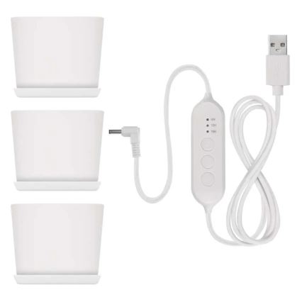 LED-himmennettävä sisäkasvilamppu kasvien kasvatukseen GROW LED/7W/5V