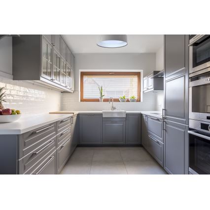 LED himmennettävä kattovalaisin SMART GALAXY LED/24W/230V Ø 44 cm harmaa/valkoinen 3000-6500K + kaukosäädin