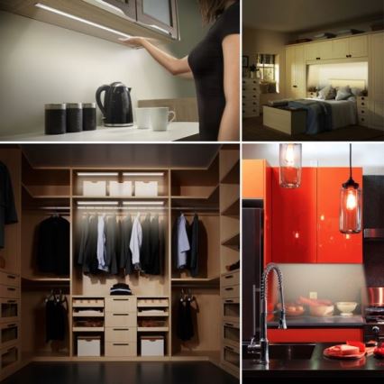 LED Himmennettävä työtasovalo anturilla LED/5W/12/230V