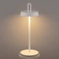 LED-himmennettävä ulkokäyttöön tarkoitettu ladattava kosketusohjattu pöytälamppu SHINE LED/1,5W/3,7V 3000 mAh IP44 valkoinen