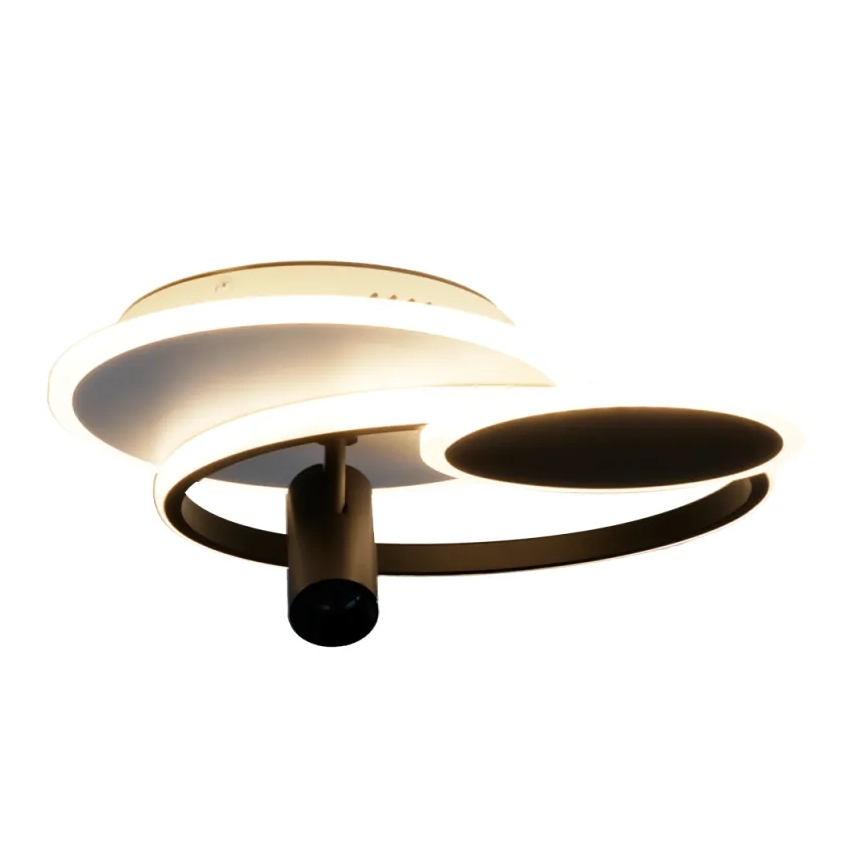Himmennettävä LED-kattovalaisin LED/65W/230V 3000-6500K valkoinen/musta + kauko-ohjaus