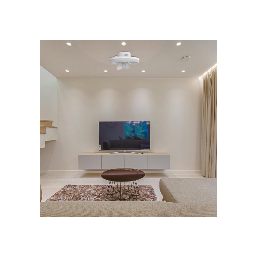LED Himmennettävä valo tuulettimella LED/30W/230V 3000-6500K valkoinen + kauko-ohjaus