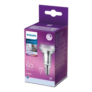 LED-himmennettävä valonheitinpolttimo Philips E14/4,3W/230V 4000K