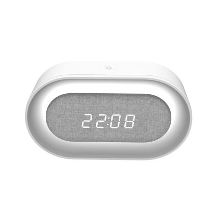 LED himmennettävä yöpöydän lamppu herätyskellolla KAJA LED/1,3W/5V 3000K
