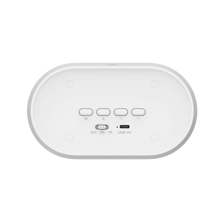 LED himmennettävä yöpöydän lamppu herätyskellolla KAJA LED/1,3W/5V 3000K