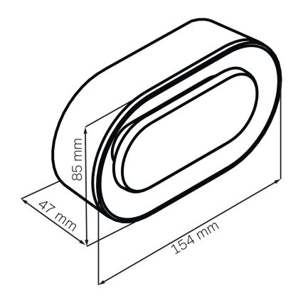LED himmennettävä yöpöydän lamppu herätyskellolla KAJA LED/1,3W/5V 3000K