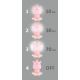 LED-himmennin lasten yövalo LED / 2,5 W / 230 V vaaleanpunainen virtahepo