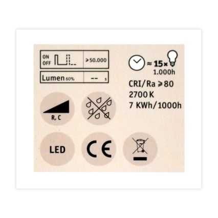 LED Himmennys valonheitin polttimo GU5,3/6,5W/12V 2700K - Paulmann 28757