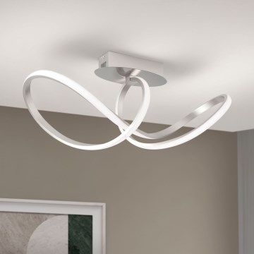 LED-himmennyskattokruunu CIRCUS LED/30W/230V mattakromi