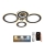 LED-himmennyskattokruunu LED/100W/230V 3000-6500K + kauko-ohjaus