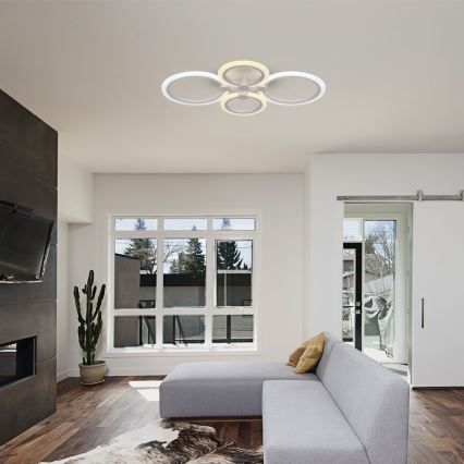 LED-himmennyskattokruunu LED/45W/230V 3000-6500K + kauko-ohjaus