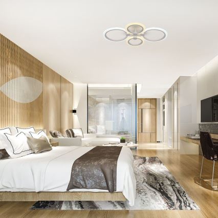 LED-himmennyskattokruunu LED/45W/230V 3000-6500K + kauko-ohjaus