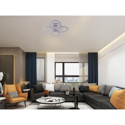 LED-himmennyskattokruunu LED/55W/230V 3000-6500K + kauko-ohjaus