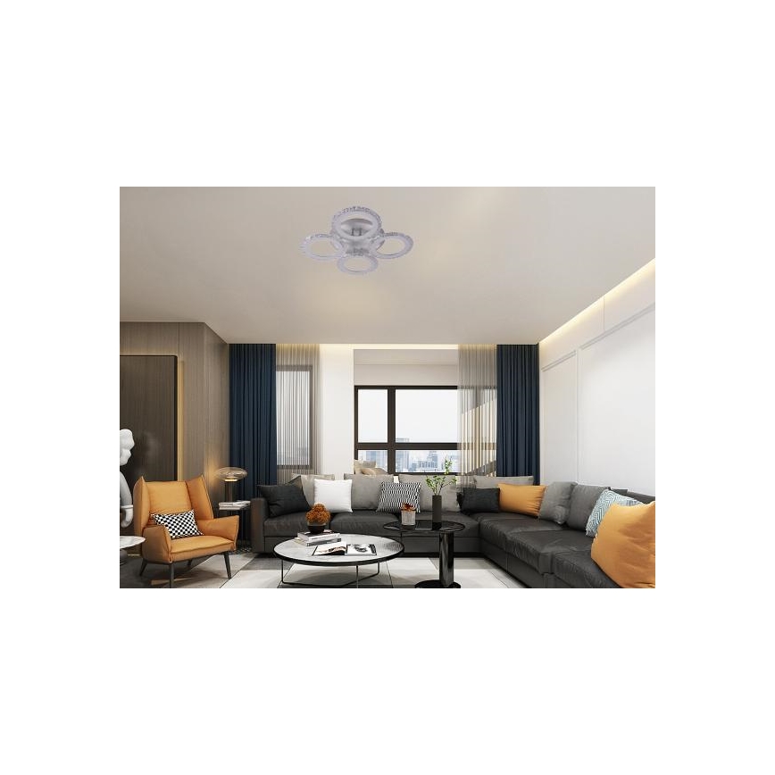 LED-himmennyskattokruunu LED/55W/230V 3000-6500K + kauko-ohjaus