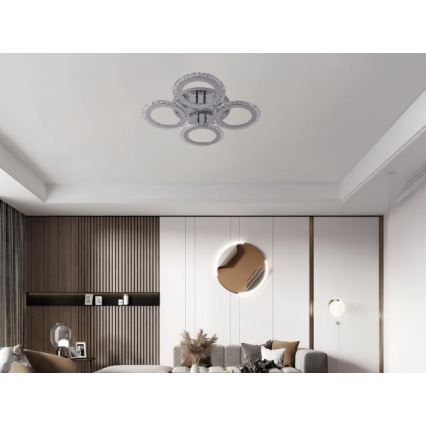 LED-himmennyskattokruunu LED/55W/230V 3000-6500K + kauko-ohjaus