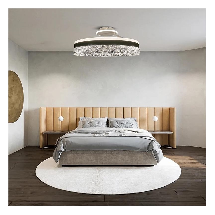 LED-himmennyskattokruunu LED/86W/230V 3000-6500K valkoinen + kauko-ohjaus