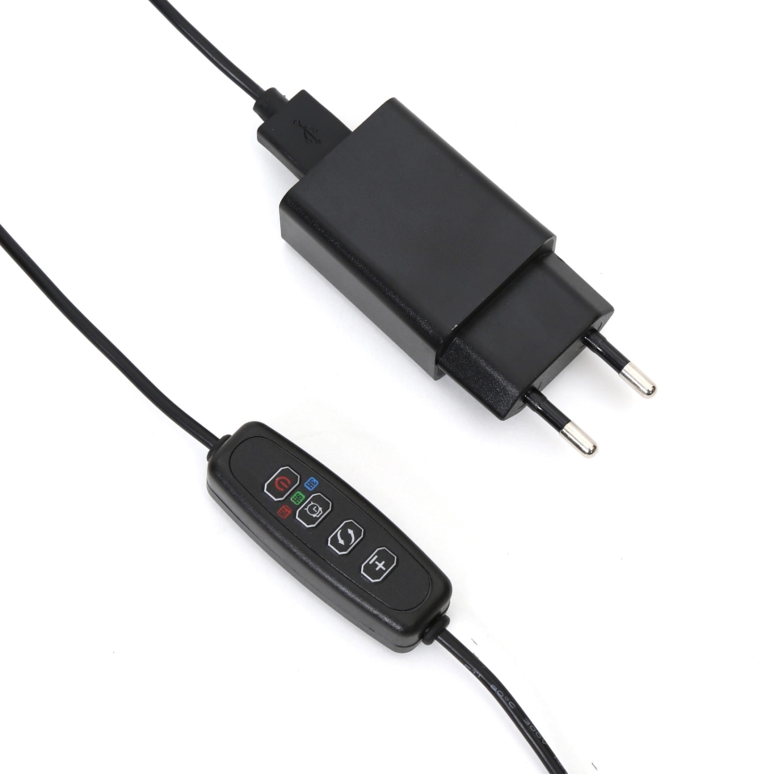 LED-himmennyslamppu pidikkeellä kasvien valaisemiseen LED/3W/230V musta