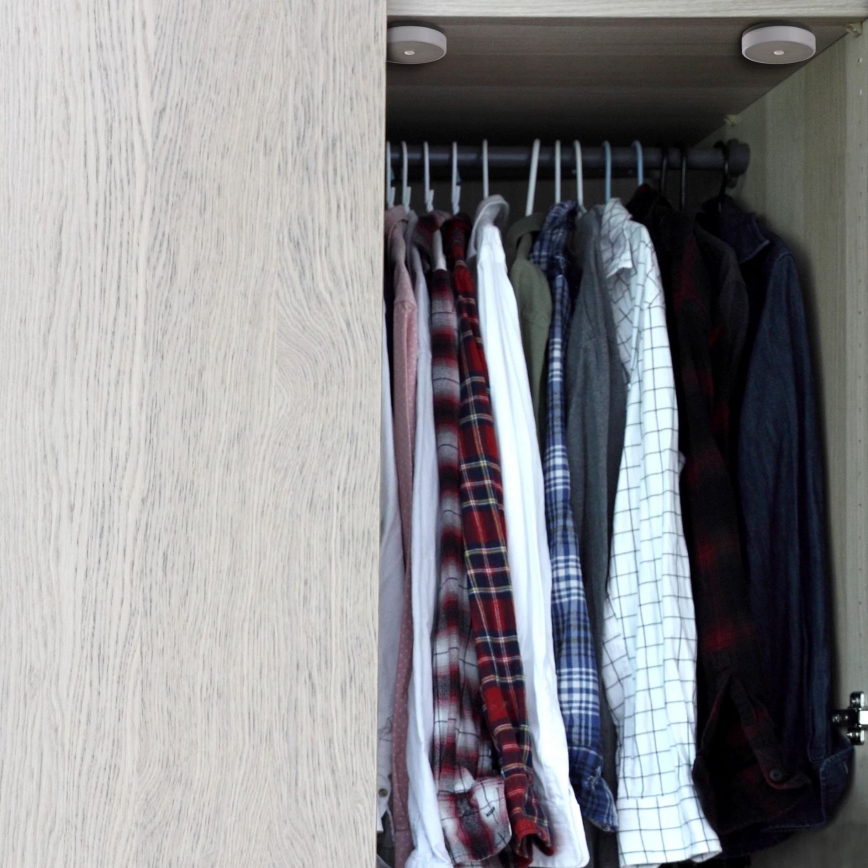 LED Huonekalujen anturivalaistus LED/1,2W/4,5V 3xAA mattakromi