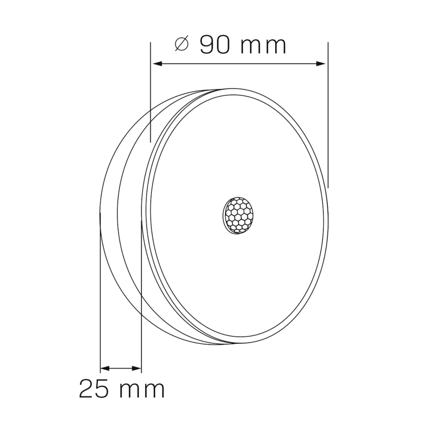 LED Huonekalujen anturivalaistus LED/1,2W/4,5V 3xAA mattakromi