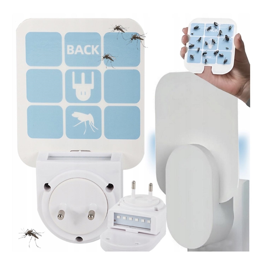 LED Hyttysten valoansa vaihdettavilla levyillä UV/230V