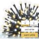 LED-jouluketju ulkokäyttöön 180xLED/2 toimintoa 23m IP44 lämmin/kylmä valkoinen