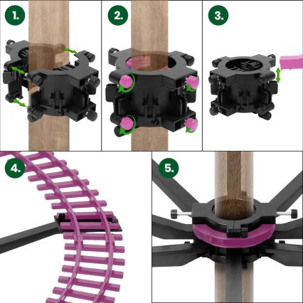 LED Joulukoriste 10xLED/4xAA juna