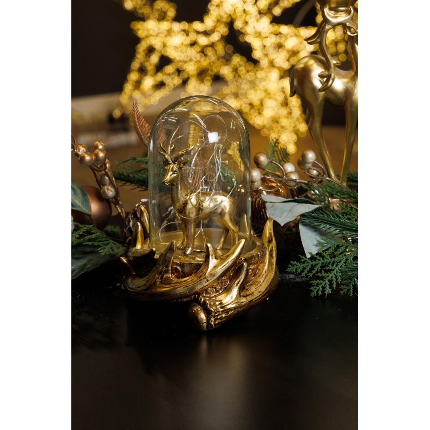 LED-joulukoriste 12xLED/3xAAA lämpimänvalkoinen