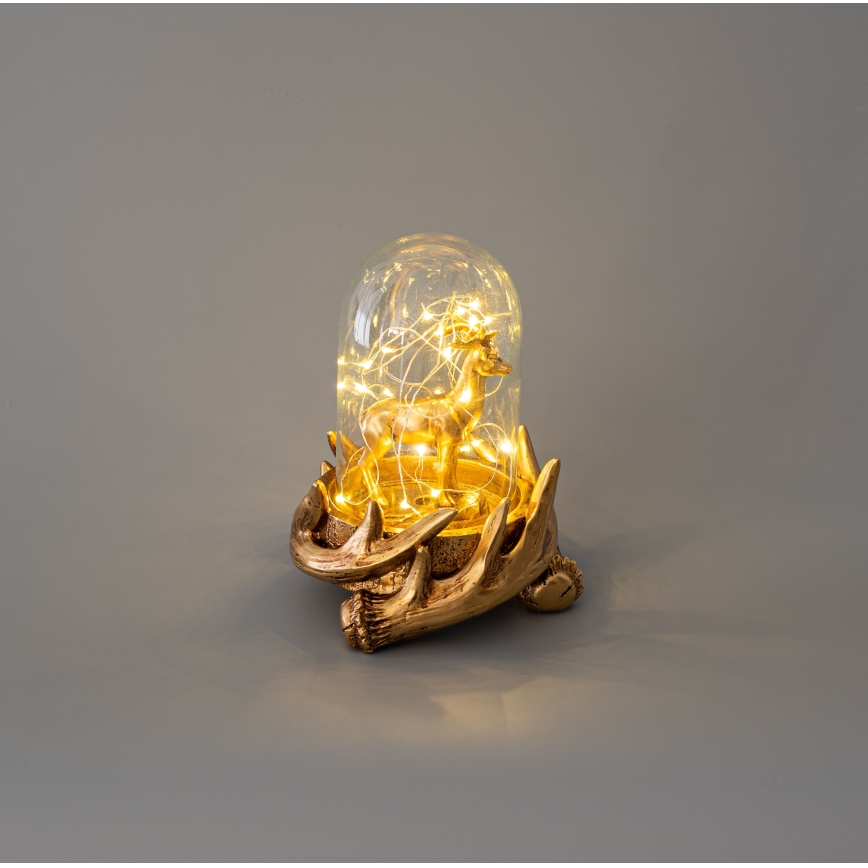 LED-joulukoriste 12xLED/3xAAA lämpimänvalkoinen