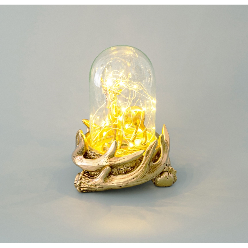 LED-joulukoriste 12xLED/3xAAA lämpimänvalkoinen