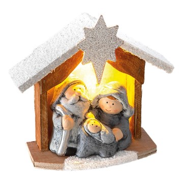 LED-joulukoriste 1xLED/2xLR44 lämmin valkoinen