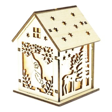 LED-joulukoriste 1xLED/2xLR44 lämmin valkoinen