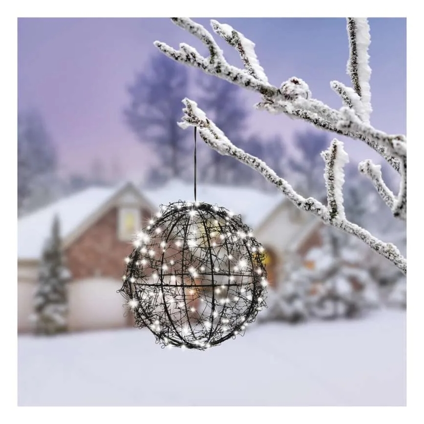 LED-joulukoriste 200xLED/230V, halkaisija 20 cm