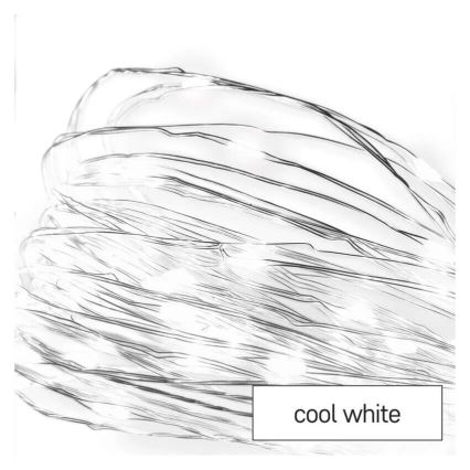 LED Joulukoristevalosarja 20xLED/2xAA 2,4m kylmän valkoinen