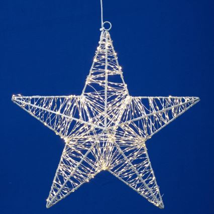 LED-joulukoriste 320xLED/230V 45 cm tähti lämmin valkoinen
