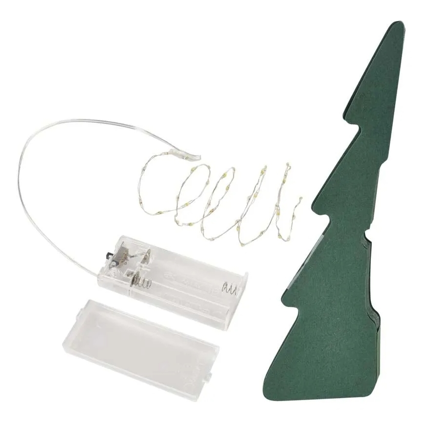 LED-joulukoriste, 35xLED/2xAA, joulukuusi