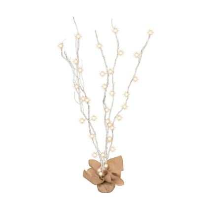 LED Joulukoriste 40xLED/3xAA valkoinen