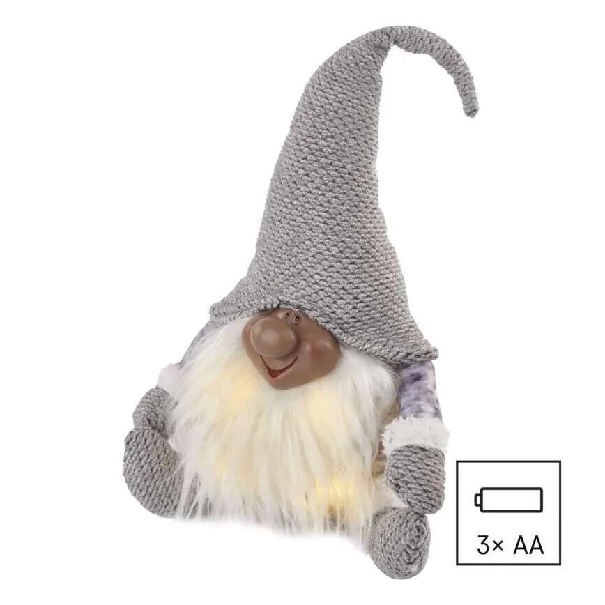 LED joulukoriste 4xLED/3xAA tonttu