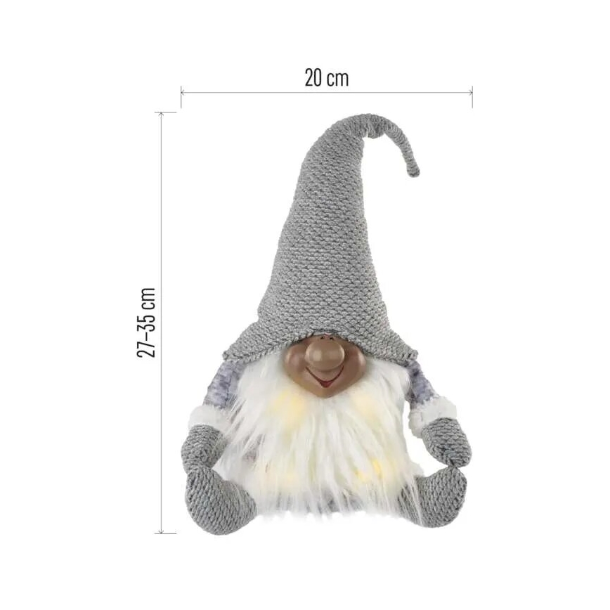 LED joulukoriste 4xLED/3xAA tonttu