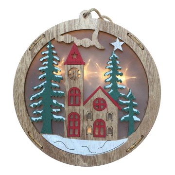 LED-joulukoriste 5xLED/2xAAA lämmin valkoinen