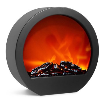 LED Joulukoriste 7xLED/230V/4xAA takka