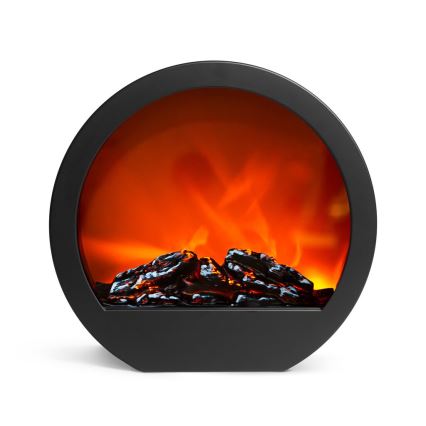 LED Joulukoriste 7xLED/230V/4xAA takka